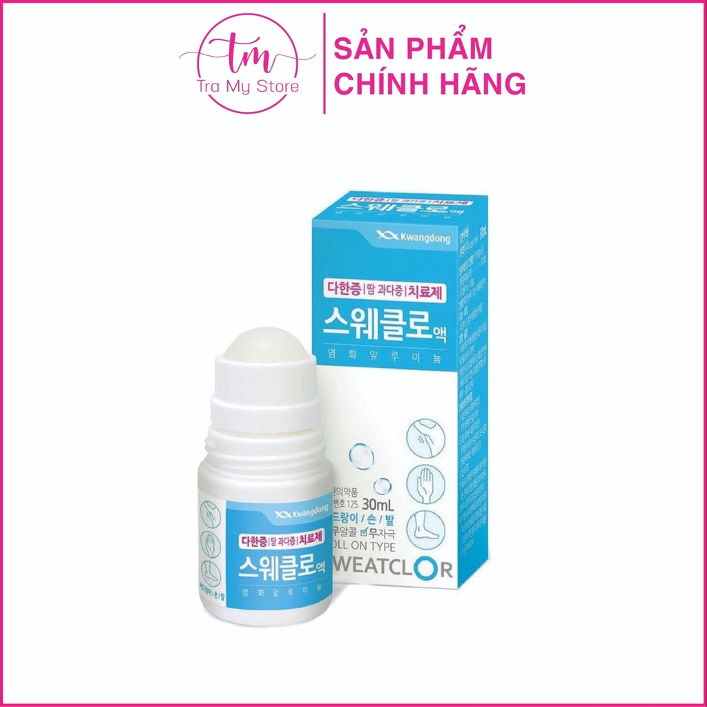 LĂN KHỬ MÙI ĐẶC TRỊ HÔI NÁCH SWEATCLOR 30ML - KWANGDONG