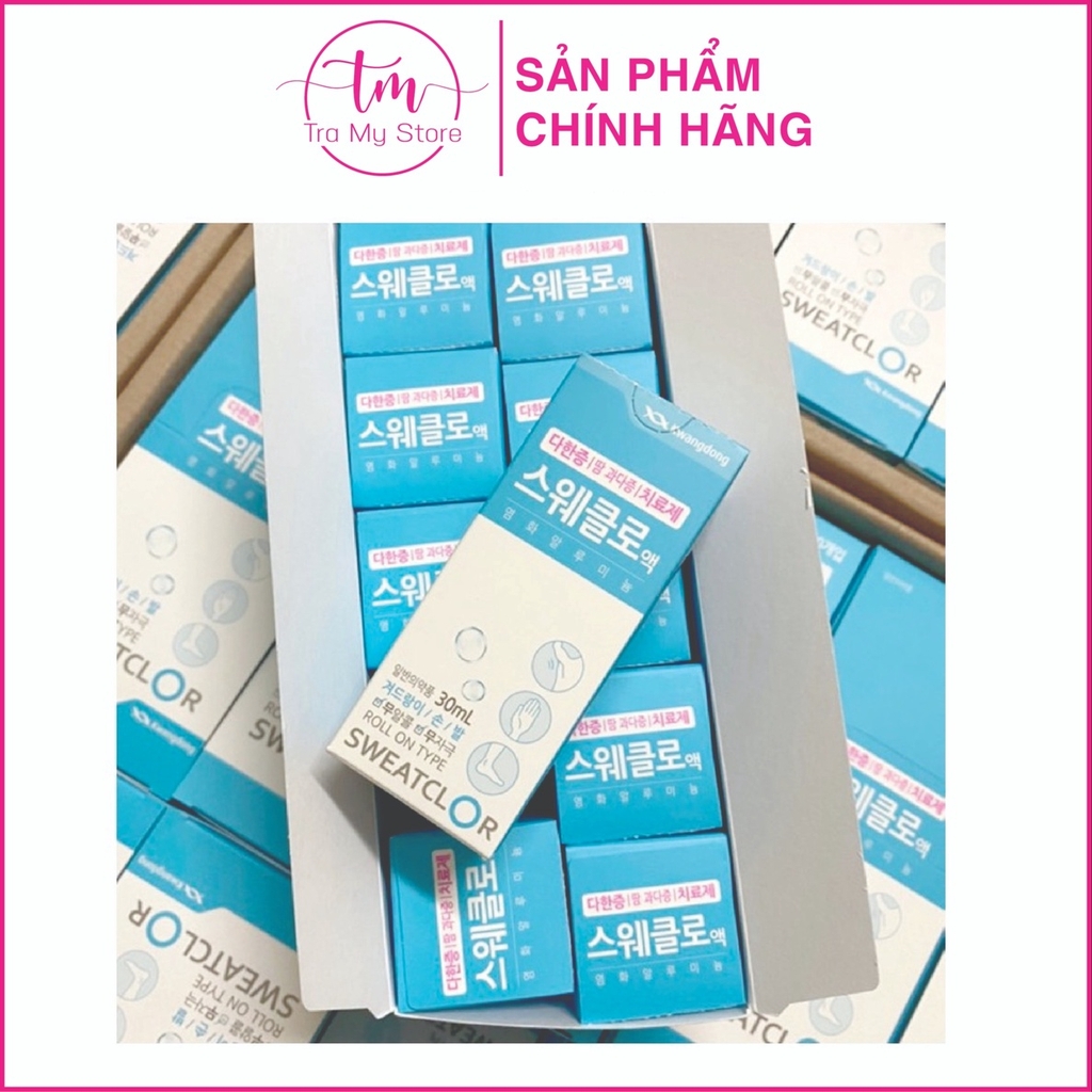 LĂN KHỬ MÙI ĐẶC TRỊ HÔI NÁCH SWEATCLOR 30ML - KWANGDONG