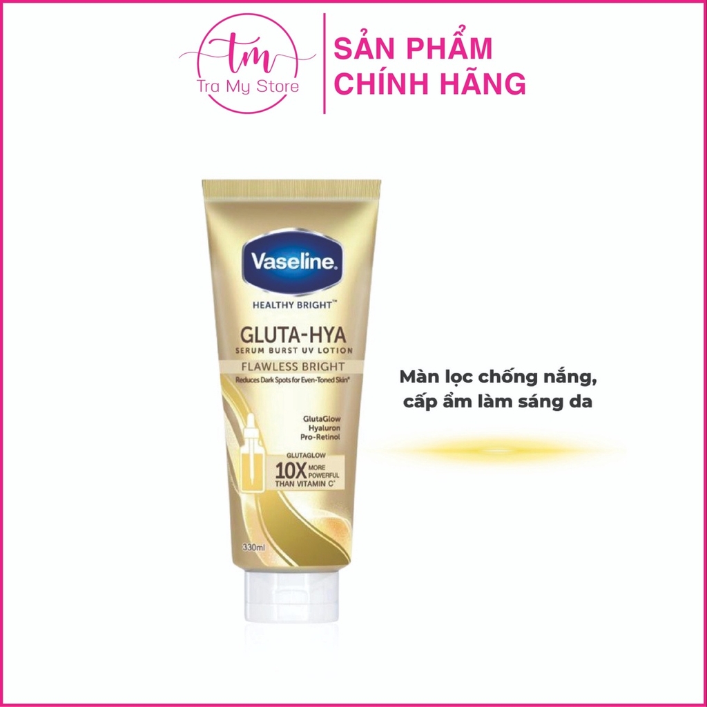 DƯỠNG THỂ TRẮNG DA 10X GLUTA-HYA 330ML - VASELINE