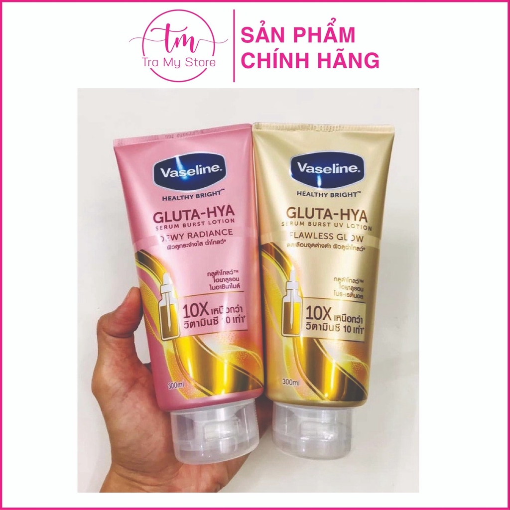 DƯỠNG THỂ TRẮNG DA 10X GLUTA-HYA 330ML - VASELINE