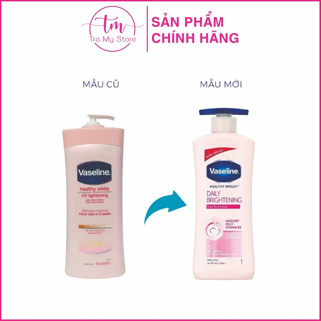 SỮA DƯỠNG THỂ VASELINE HEALTHY BRIGHT DAILY BRIGHTENING 725ML - VASELINE