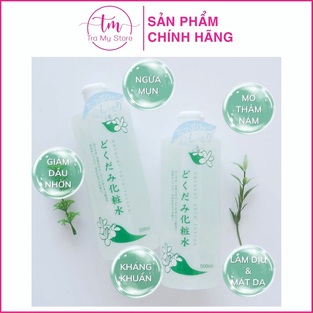 NƯỚC HOA HỒNG DIẾP CÁ CHINOSHIO DOKUDAMI NATURAL SKIN LOTION 500ML - CHINOSHIO DOKUDAMI