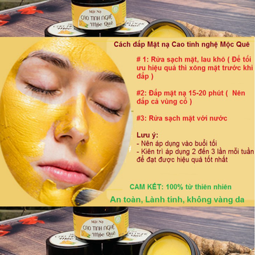 MẶT NẠ CAO TINH NGHỆ MỘC QUÊ CTB90 - BECHIP