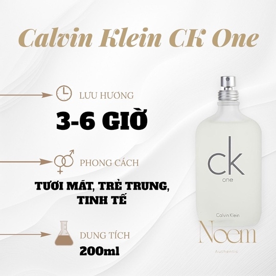 NƯỚC HOA CALVIN KLEIN CK ONE 200ML - NOEM