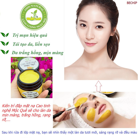 MẶT NẠ CAO TINH NGHỆ MỘC QUÊ CTB90 - BECHIP