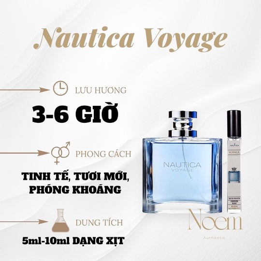 NƯỚC HOA CHIẾT NAUTICA VOYAGE EDT - NOEM