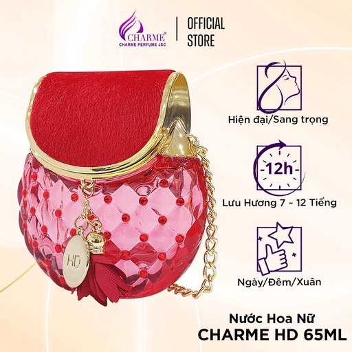 NƯỚC HOA NỮ CHARME HD 65ML LƯU HƯƠNG LÂU PHONG CÁCH QUYẾN RŨ, GỢI CẢM, HIỆN ĐẠI NƯỚC HOA CHÍNH HÃNG