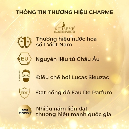 NƯỚC HOA NAM CHARME IMPRESS 75ML LƯU HƯƠNG LÂU PHONG CÁCH QUYẾN RŨ, LÔI CUỐN, NAM TÍNH, LỊCH LÃM CHÍNH HÃNG