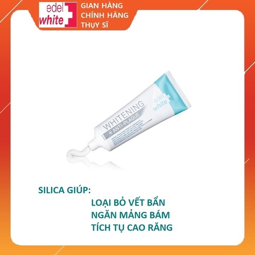 KEM LÀM TRẮNG RĂNG EDELWHITE WHITENING ANTI-PLAQUE TUÝP 75ML - EDELWHITE