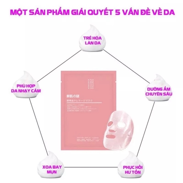 COMBO 10 MIẾNG MẶT NẠ TRẮNG DA NHAU THAI CỪU CUỐNG RỐN - RWINE BEAUTY