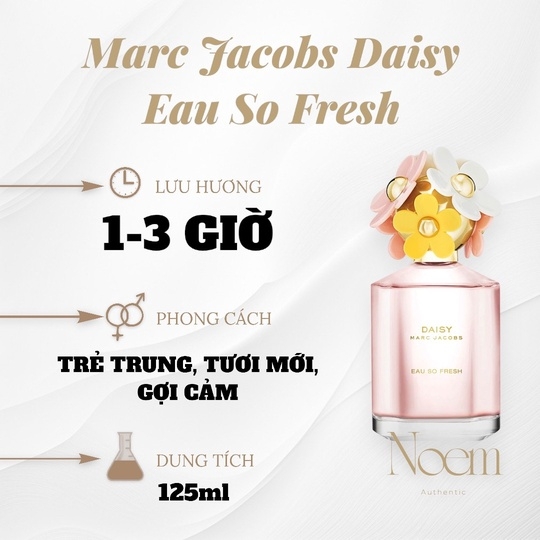 NƯỚC HOA MARC JACOBS DAISY EAU SO FRESH EDT 125ML - NOEM
