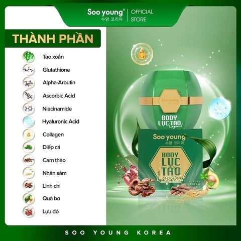 KEM BODY LỤC TẢO LEGEND - SOO YOUNG