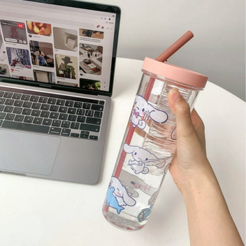 BÌNH NƯỚC DETOX TRONG SUỐT 700ML CÓ NGĂN CHỨA HOA QUẢ VÀ ỐNG HÚT TIỆN LỢI CTB114 - BECHIP