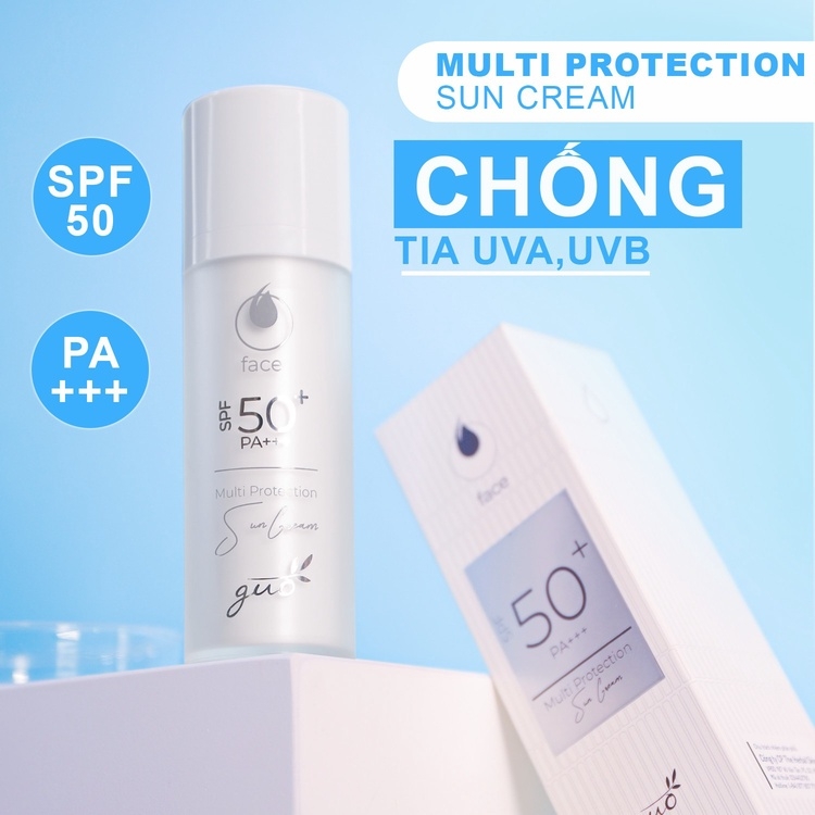 KEM CHỐNG NẮNG DƯỠNG TRẮNG, NÂNG TONE TỰ NHIÊN, KIỀM DẦU CHO DA NHẠY CẢM, DA TREATMENT SPF 50+ PA+++ - GUO