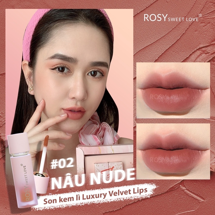 SET 2 SẢN PHẨM NƯỚC HOA CHAVA SIMPLE 10ML + SON KEM LÌ ROSY LUXURY