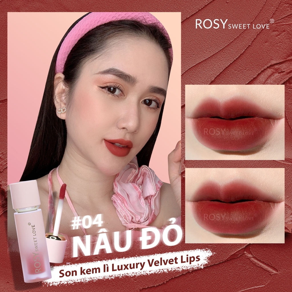 SET 2 SẢN PHẨM NƯỚC HOA CHAVA SIMPLE 10ML + SON KEM LÌ ROSY LUXURY