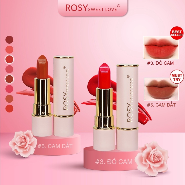 SET 2 SẢN PHẨM NƯỚC HOA CHAVA SIMPLE 10ML + SON SÁP LÌ ROSY SWEETLOVE