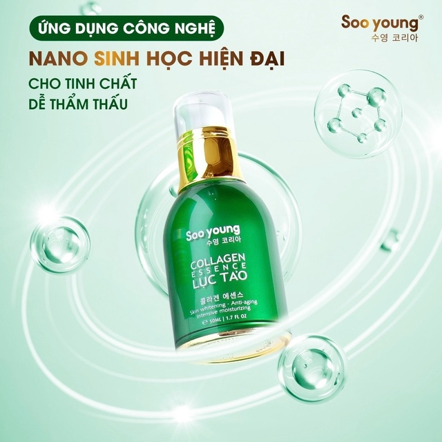 SERUM LỤC TẢO COLLAGEN ESSENCE - SOO YOUNG