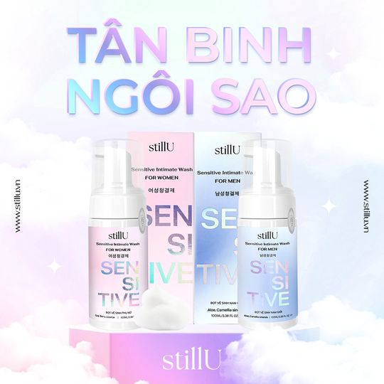 DUNG DỊCH VỆ SINH NAM GIỚI TẠO BỌT SENSITIVE HƯƠNG TỰ NHIÊN 100ML - STILLU