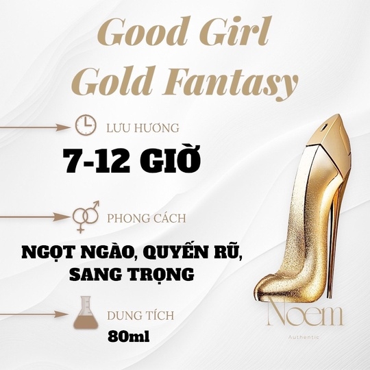 NƯỚC HOA CAROLINA HERRERA GOOD GIRL GOLD FANTASY EDP 80ML - NOEM