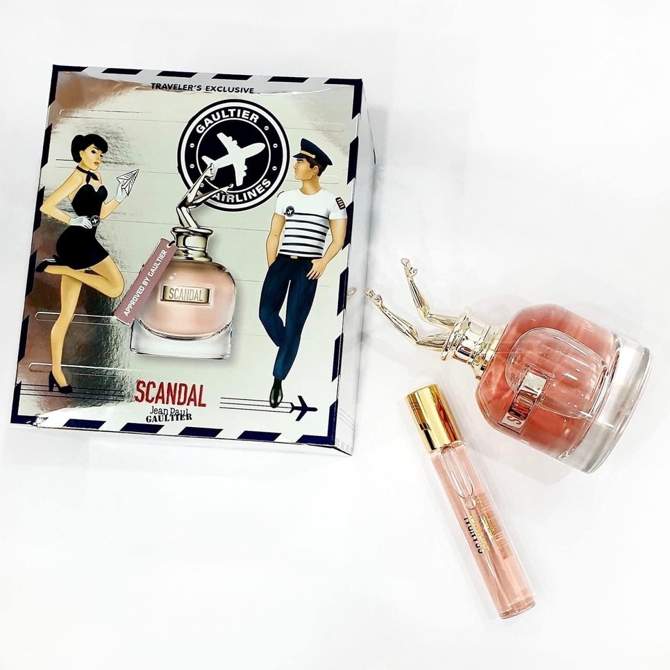 SET NƯỚC HOA JEAN PAUL GAULTIER SO SCANDAL EDP FULL 80ML + ỐNG 20ML - NOEM