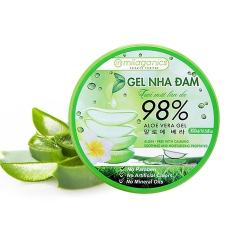 BỘ ĐÔI GEL NHA ĐAM VÀ TRÀ XANH DƯỠNG ẨM, GIẢM MỤN - MILAGANICS