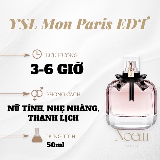 NƯỚC HOA YSL MON PARIS EDT 50ML - NOEM