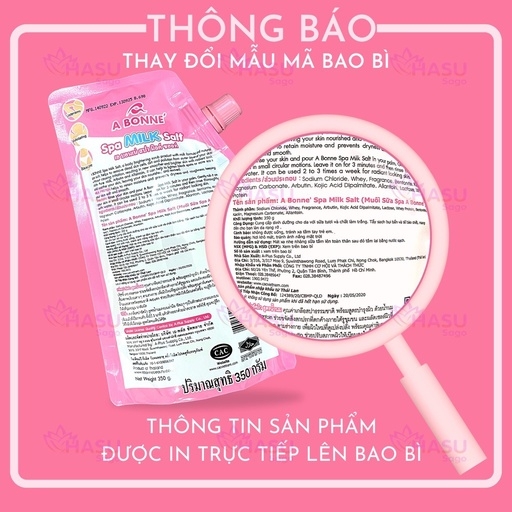 MUỐI TẮM SỮA BÒ TẨY BÀO CHẾT 350G - THÁI LAN