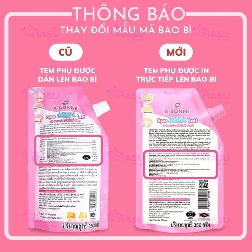 MUỐI TẮM SỮA BÒ TẨY BÀO CHẾT 350G - THÁI LAN