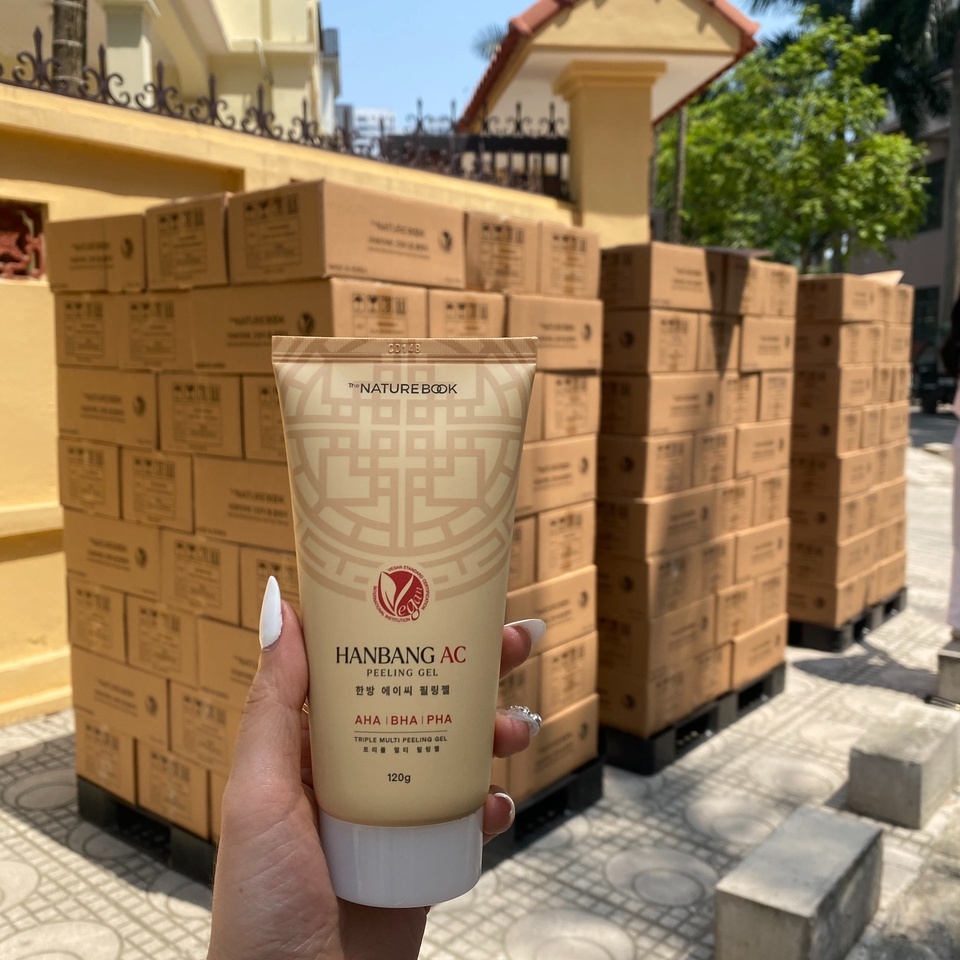 TẨY DA CHẾT SẠCH MỤN ĐÔNG Y HANBANG AC PEELING GEL - THE NATURE BOOK
