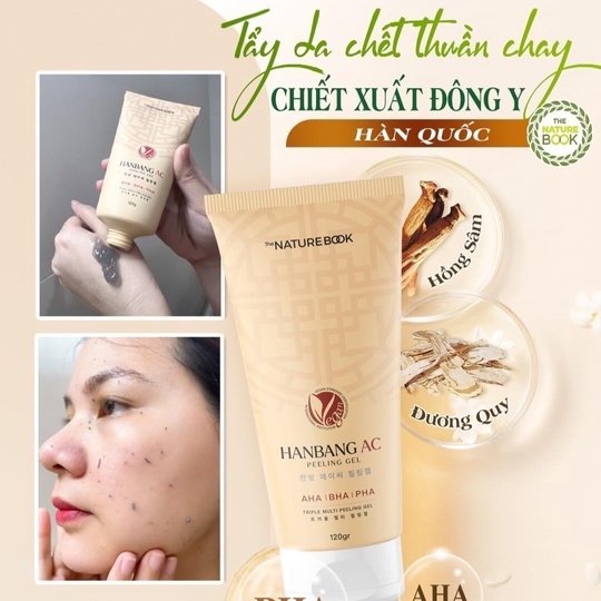TẨY DA CHẾT SẠCH MỤN ĐÔNG Y HANBANG AC PEELING GEL - THE NATURE BOOK