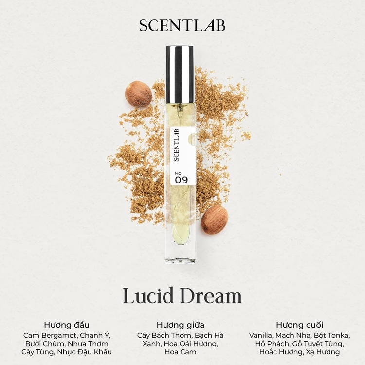 NƯỚC HOA NỮ LUCID DREAM NO.09 (10ML) - SCENTLAB
