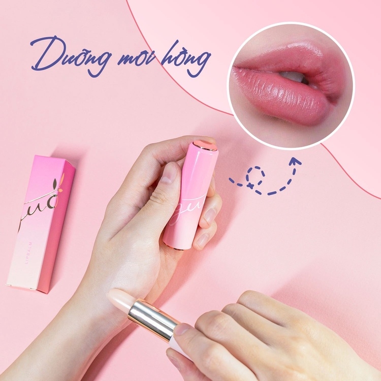 SON DƯỠNG HỒNG DÂU DƯỠNG MÔI CĂNG HỒNG - GUO