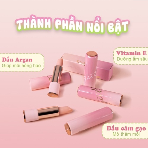 SON DƯỠNG HỒNG DÂU DƯỠNG MÔI CĂNG HỒNG - GUO