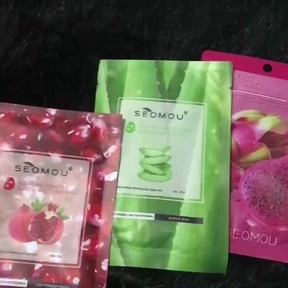 COMBO 10 MIẾNG MẶT NẠ HOA QUẢ DƯỠNG ẨM SE KHÍT LỖ CHÂN LÔNG 25G - GDN