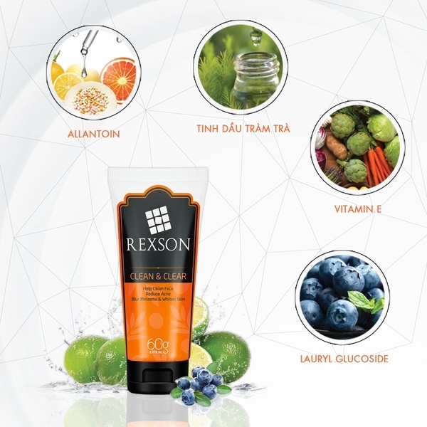 COMBO 3 CHAI SỮA RỬA MẶT CLEAN & CLEAR 60G- REXSON