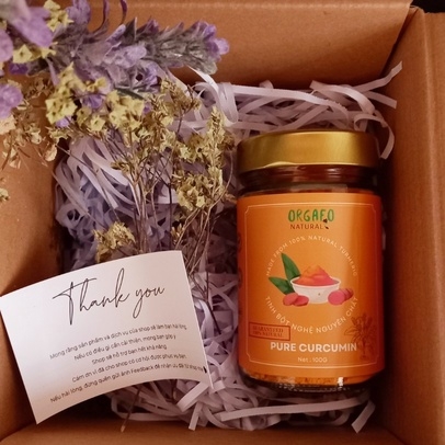 TINH BỘT NGHỆ CURCUMIN NGUYÊN CHẤT 100GR - ORGAFO NATURAL