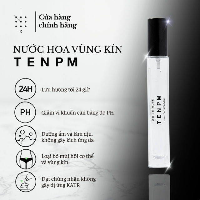 HỘP 1 LỌ] NƯỚC HOA VÙNG KÍN CAO CẤP 10ML - TENPM