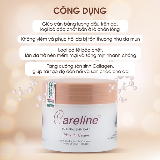 KEM DƯỠNG DA NHAU THAI CỪU 100ML - CARELINE