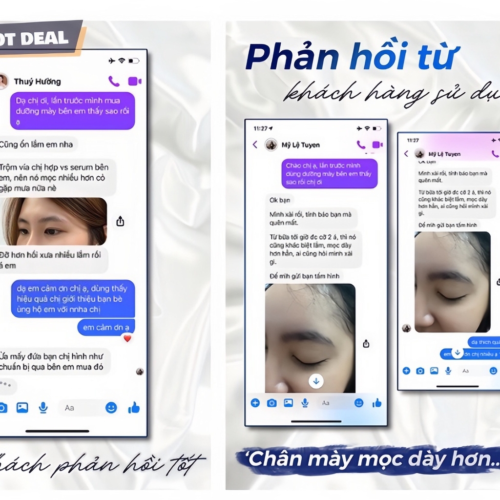 DƯỠNG MÀY FKN - MỌC LÔNG MÀY DÀI, DÀY, CHẮC KHỎE CỰC HIỆU QUẢ - MỸ PHẨM 24H