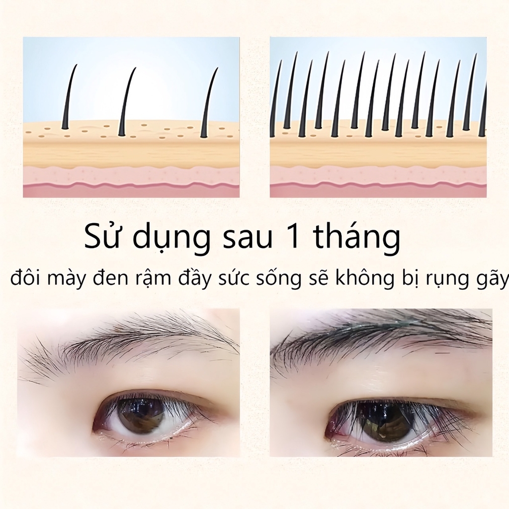 DƯỠNG MÀY FKN - MỌC LÔNG MÀY DÀI, DÀY, CHẮC KHỎE CỰC HIỆU QUẢ - MỸ PHẨM 24H