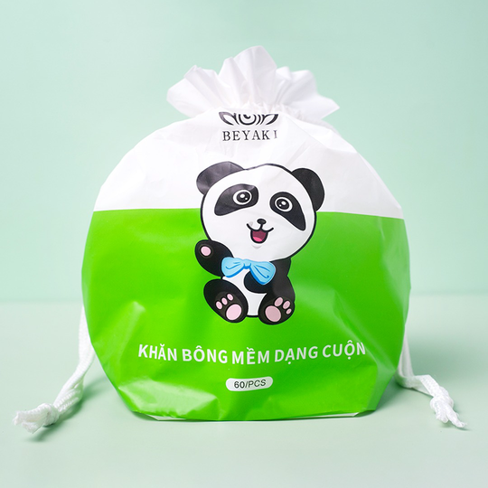 KHĂN COTTON NÉN BÔNG THỰC VẬT BEYAKI CHĂM SÓC DA MẶT DÙNG 1 LẦN DẠNG CUỘN 60 TỜ 20×20 CM