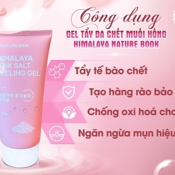 GEL TẨY TẾ BÀO CHẾT MUỐI HỒNG HIMALAYA 120G - THE NATURE BOOK