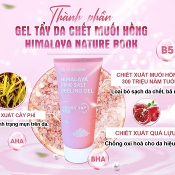 GEL TẨY TẾ BÀO CHẾT MUỐI HỒNG HIMALAYA 120G - THE NATURE BOOK