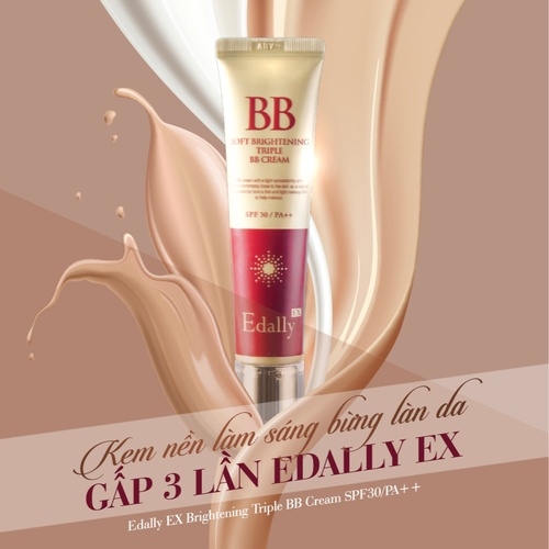 KEM NỀN LÀM SÁNG BỪNG LÀN DA GẤP 3 LẦN EDALLY EX 40ML- EDALLY BH