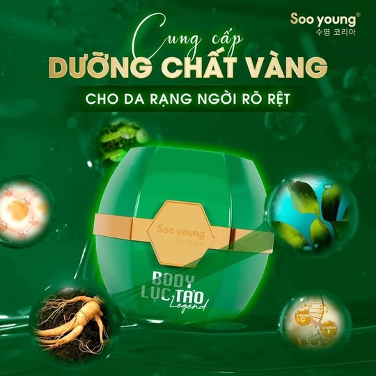 COMBO 5 KEM BODY LỤC TẢO LEGEND - SOO YOUNG