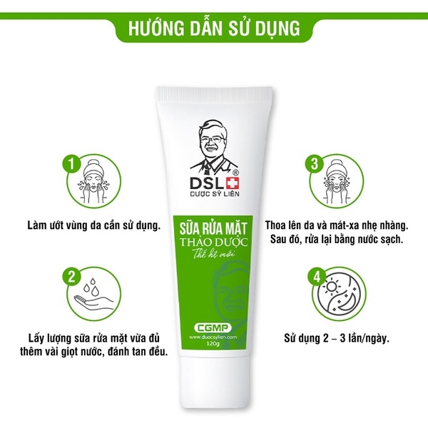 SỮA RỬA MẶT THẢO DƯỢC THẾ HỆ MỚI 120G - DSL