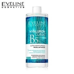 [ TẶNG SERUM 5% GLYCOL ] NƯỚC TẨY TRANG EVELINE HYALURONIC CLINIC B5 DƯỠNG ẨM DA 500ML
