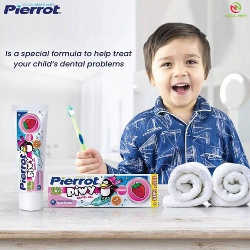GEL ĐÁNH RĂNG TRẺ EM PIWY 75ML-PIERROT