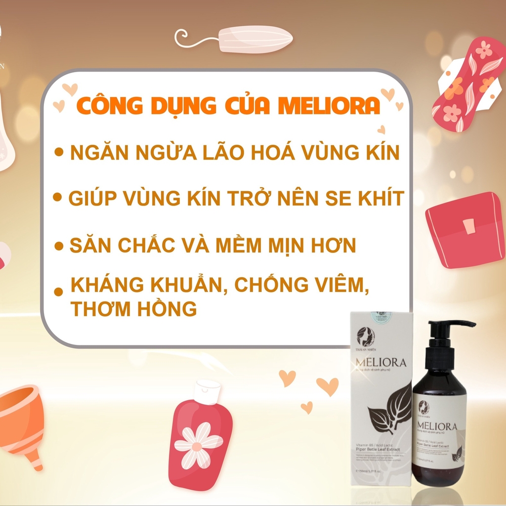 DUNG DỊCH VỆ SINH PHỤ NỮ MELIORA THUẦN CHAY150ML - THÁI AN NHIÊN